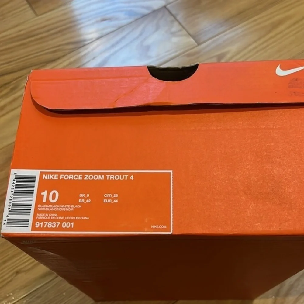 New in Box Nike Force Zoom Trout 4 Baseball cleats Sz 10 - Picture 5 of 10